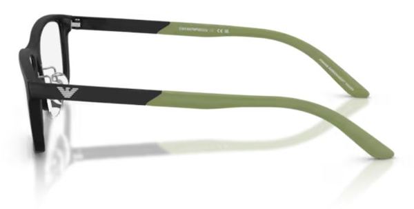  Emporio Armani EK3009 Eyeglasses Youth Kids Boy's Full Rim Rectangle Shape 