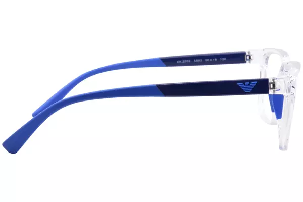  Emporio Armani EK3203 Eyeglasses Youth Kids Boy's Full Rim Pillow Shape 