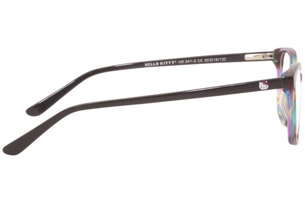  Hello Kitty HK-341 Eyeglasses Youth Kids Girl's Full Rim Rectangle Shape 