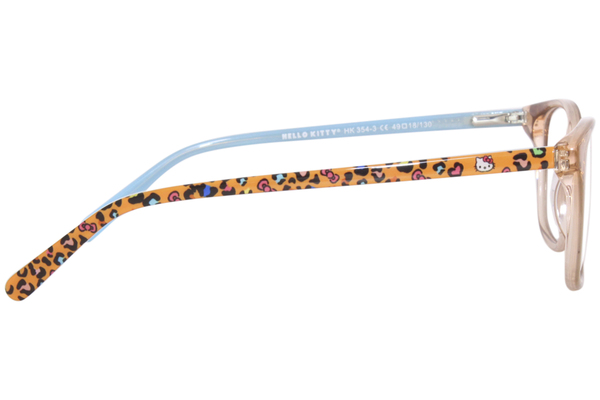  Hello Kitty HK/354-1 Eyeglasses Youth Girl's Full Rim Rectangle Shape 
