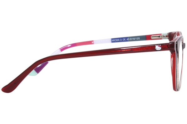  Hello Kitty HK-364-1 Eyeglasses Youth Girl's Full Rim Round Shape 