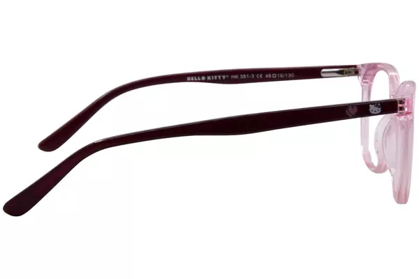  Hello Kitty HK35146 Eyeglasses Youth Kids Full Rim Round Shape 