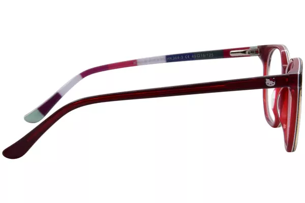  Hello Kitty HK364 Eyeglasses Youth Kids Girl's Full Rim Round Shape 