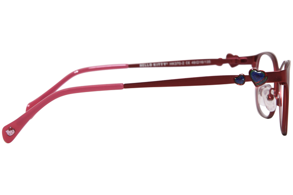  Hello Kitty HK370 Eyeglasses Youth Kids Full Rim Rectangle Shape 