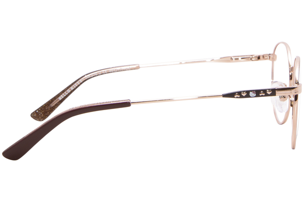  Hello Kitty HK376-1 Eyeglasses Youth Kids Girl's Full Rim Round Shape 