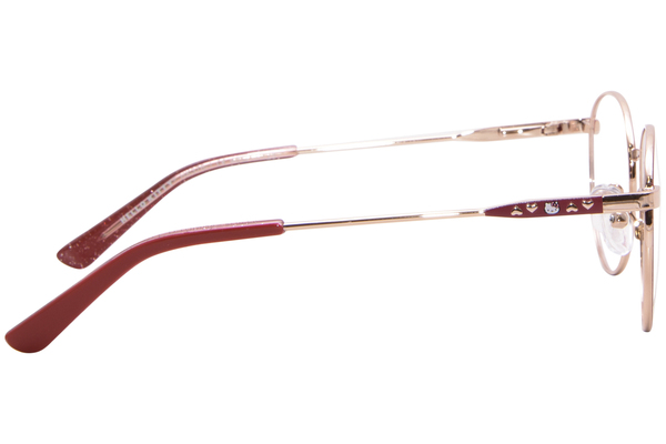  Hello Kitty HK376-1 Eyeglasses Youth Kids Girl's Full Rim Round Shape 