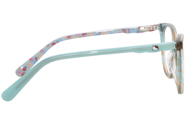  Hello Kitty HK383 Eyeglasses Youth Kids Girl's Full Rim Round Shape 