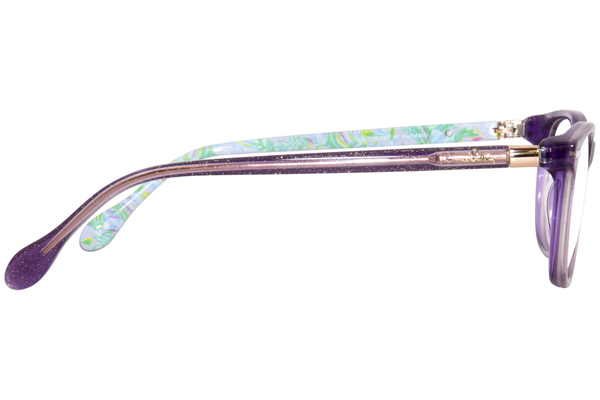  Lilly Pulitzer Aubra Mini Eyeglasses Youth Girl's Full Rim Rectangle Shape 