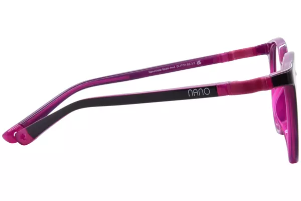  Nano Vista Glitch-SC-3.0 NAO315 Eyeglasses Youth Kids Full Rim w/Clip-On 