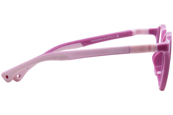  Nano Vista Mimi-SC-3.0 NAO312 Eyeglasses Youth Kids Full Rim Cat Eye w/Clip-On 