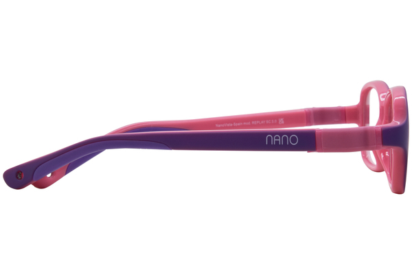  Nano Vista Replay-SC-3.0 NAO300 Eyeglasses Youth Kids Full Rim w/Clip-On 