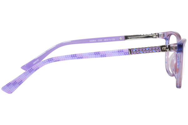  Nicole Miller Indra Eyeglasses Youth Girl's Full Rim Cat Eye 