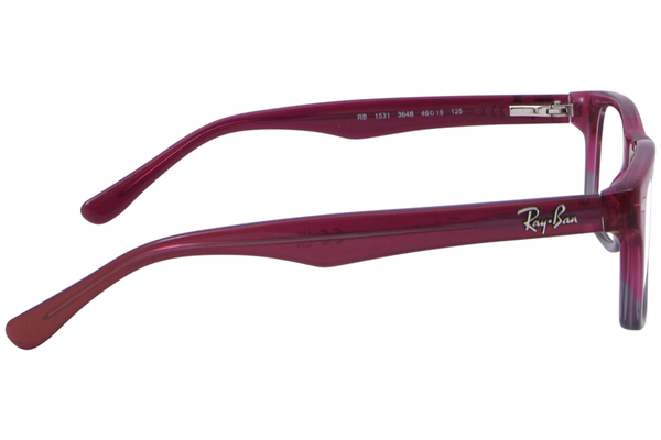  Ray Ban RB 1531 Eyeglasses Youth Kids Full Rim Square Shape 