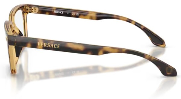  Versace VK3015U Eyeglasses Youth Kids Boy's Full Rim Rectangle Shape 