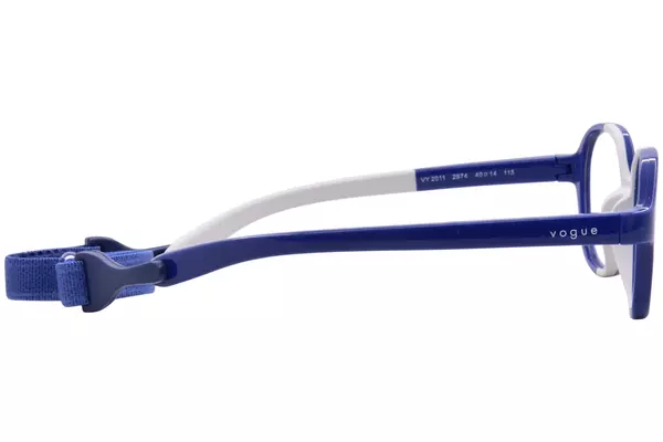  Vogue VY2011 Eyeglasses Youth Kids Full Rim Pillow Shape w/Strap 