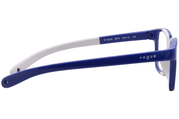  Vogue VY2016 Eyeglasses Youth Kids Full Rim Pillow Shape w/Strap 