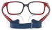 Vogue VY2016 Eyeglasses Youth Kids Full Rim Pillow Shape w/Strap