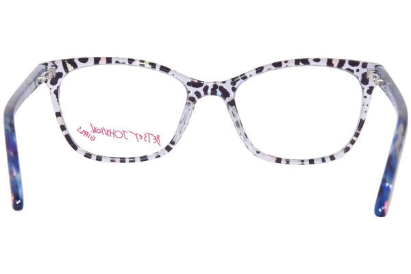  Betsey Johnson C-U-Later Eyeglasses Youth Kids Girl's Full Rim Square Shape 