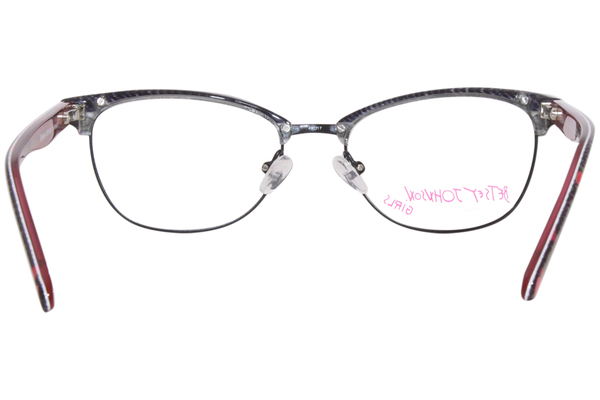  Betsey Johnson Cajj Eyeglasses Girl's Full Rim Oval Shape 