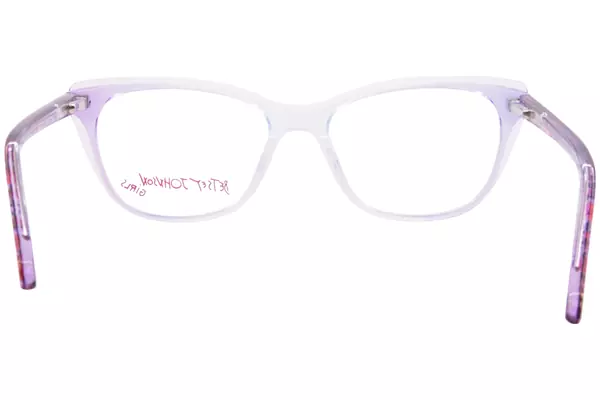  Betsey Johnson Candy Eyeglasses Youth Kids Girl's Full Rim Rectangle Shape 