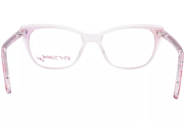  Betsey Johnson Candy Eyeglasses Youth Kids Girl's Full Rim Rectangle Shape 