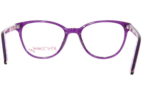  Betsey Johnson Cosmic Eyeglasses Youth Kids Girl's Full Rim Oval Shape 