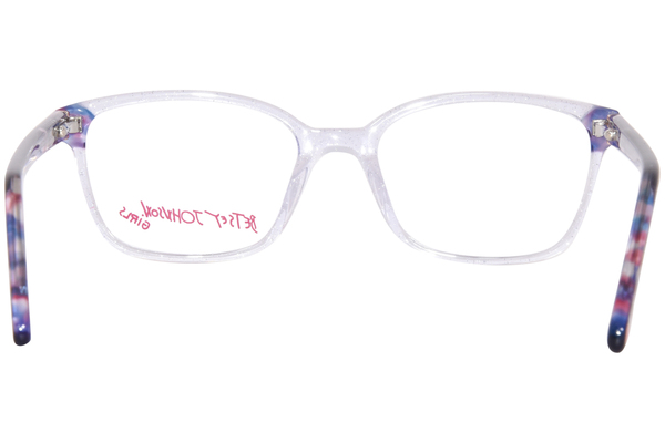  Betsey Johnson Empowered Eyeglasses Youth Kids Girl's Full Rim Square Shape 