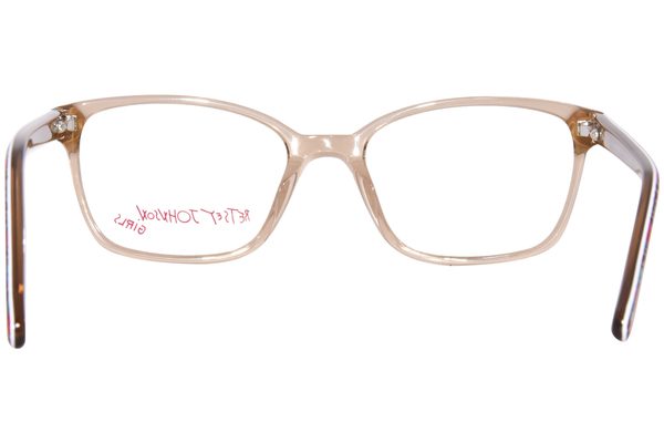  Betsey Johnson Empowered Eyeglasses Youth Kids Girl's Full Rim Square Shape 
