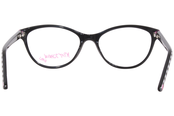  Betsey Johnson Eye Heart U Eyeglasses Girl's Full Rim Oval Shape 