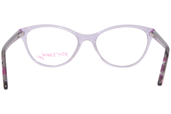  Betsey Johnson Eye Heart U Eyeglasses Girl's Full Rim Oval Shape 