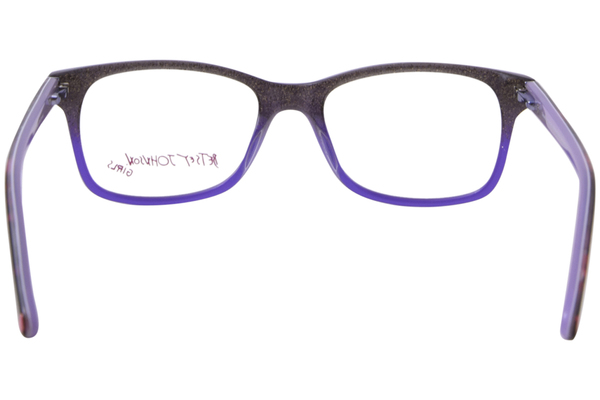  Betsey Johnson Groovy Eyeglasses Youth Kids Girl's Full Rim Square Shape 