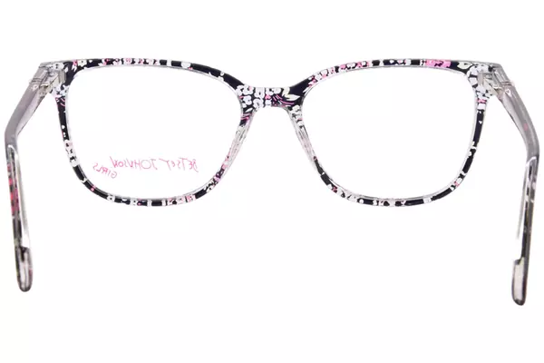 Betsey Johnson Noneya Eyeglasses Youth Kids Girl's Full Rim Square Shape 