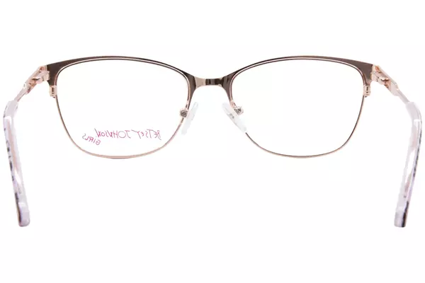  Betsey Johnson Sail-Away Eyeglasses Youth Kids Girl's Full Rim Rectangle Shape 