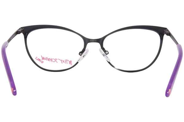  Betsey Johnson Star-Power Eyeglasses Youth Kids Girl's Full Rim Cat Eye 