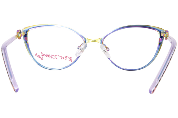 Betsey Johnson Tada Eyeglasses Youth Kids Girl's Full Rim Cat Eye 