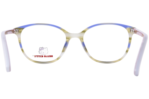  Hello Kitty HK375 Eyeglasses Youth Kids Girl's Full Rim Round Shape 