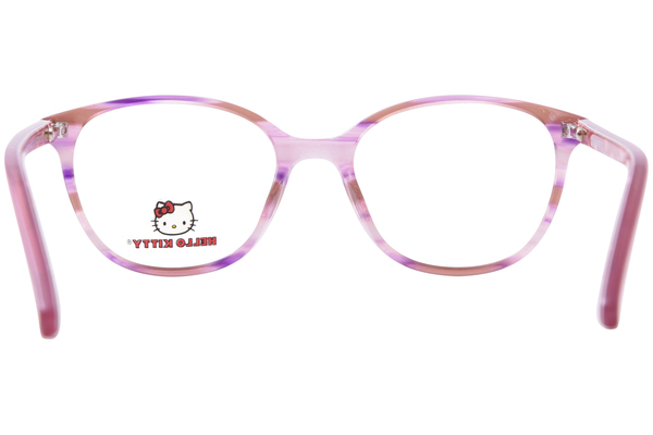  Hello Kitty HK375 Eyeglasses Youth Kids Girl's Full Rim Round Shape 