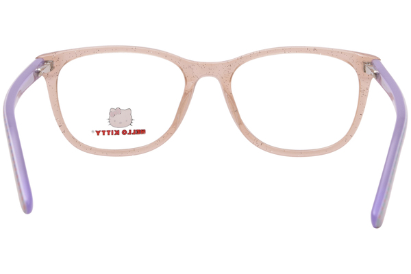 Hello Kitty HK381-1 Eyeglasses Youth Kids Girl's Full Rim Rectangle Shape 