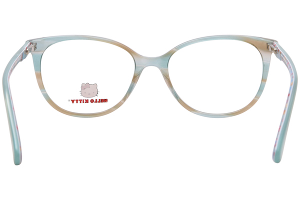  Hello Kitty HK383 Eyeglasses Youth Kids Girl's Full Rim Round Shape 