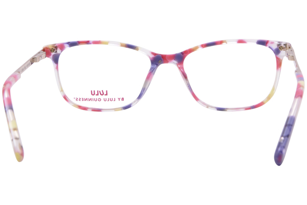  Lulu by Lulu Guinness LK040 Eyeglasses Youth Kids Girl's Full Rim Square Shape 