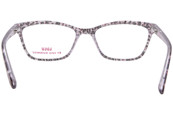  Lulu By Lulu Guinness LK044 Eyeglasses Youth Kids Girls Full Rim Rectangle Shape 