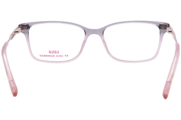  Lulu By Lulu Guinness LK045 Eyeglasses Youth Kids Girls Full Rim Rectangle Shape 