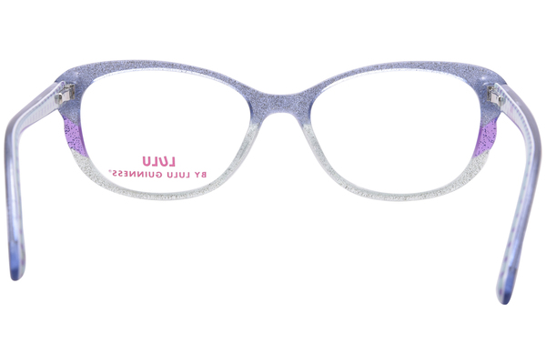  Lulu By Lulu Guinness LK049 Eyeglasses Youth Kids Girl's Full Rim Oval Shape 