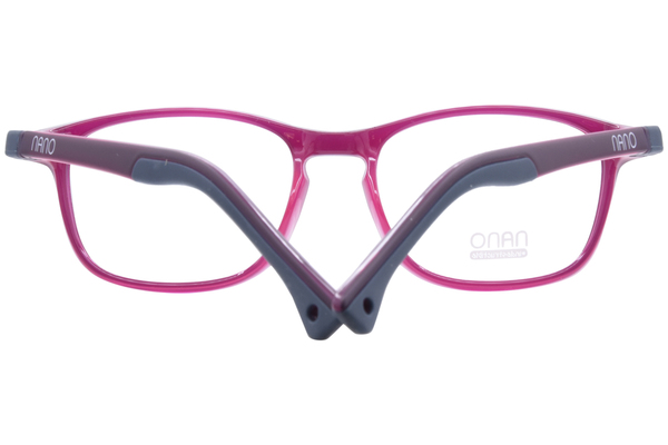  Nano Vista Power-UP-SC-3 NAO308 Eyeglasses Youth Kids Full Rim w/Clip-On 