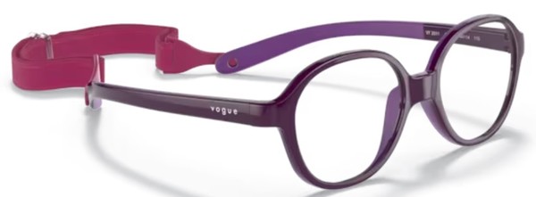 Vogue VY2011 Eyeglasses Youth Kids Full Rim Pillow Shape w/Strap 