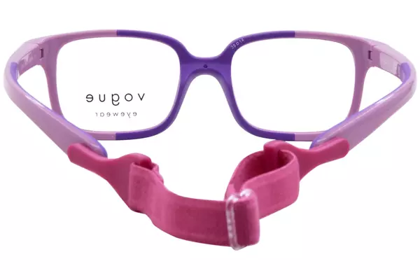  Vogue VY2016 Eyeglasses Youth Kids Full Rim Pillow Shape w/Strap 