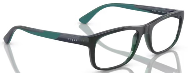  Vogue VY2021 Eyeglasses Youth Kids Boy's Full Rim Rectangle Shape 