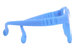 Dilli Dalli Rainbow-Cookie Eyeglasses Youth Full Rim Rectangle Shape