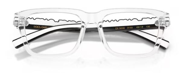  Dolce & Gabbana DX5008 Eyeglasses Youth Kids Boy's Full Rim Rectangle Shape 