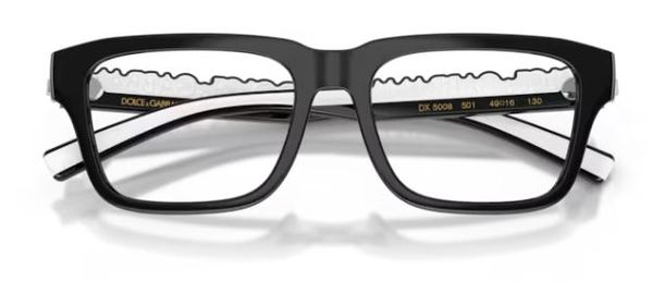  Dolce & Gabbana DX5008 Eyeglasses Youth Kids Boy's Full Rim Rectangle Shape 